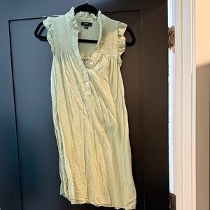 J. Crew Light Green Ruffled Top